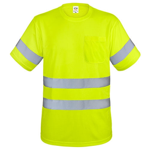T-SHIRT COM BOLSO E FAIXAS REFLETIVAS "KRZ"