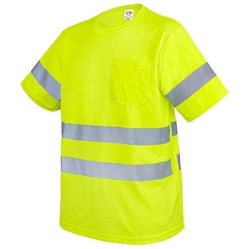 T-SHIRT COM BOLSO E FAIXAS REFLETIVAS "KRZ"