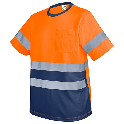 T-SHIRT COM BOLSO E FAIXAS REFLETIVAS"KRZ"