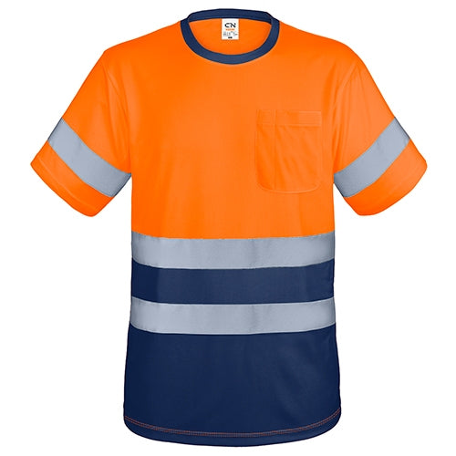 T-SHIRT COM BOLSO E FAIXAS REFLETIVAS "KRZ"