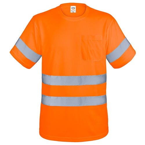 T-SHIRT COM BOLSO E FAIXAS REFLETIVAS "KRZ"