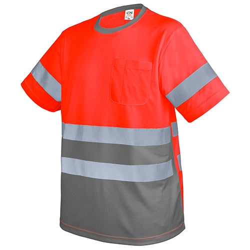 T-SHIRT COM BOLSO E FAIXAS REFLETIVAS "KRZ"