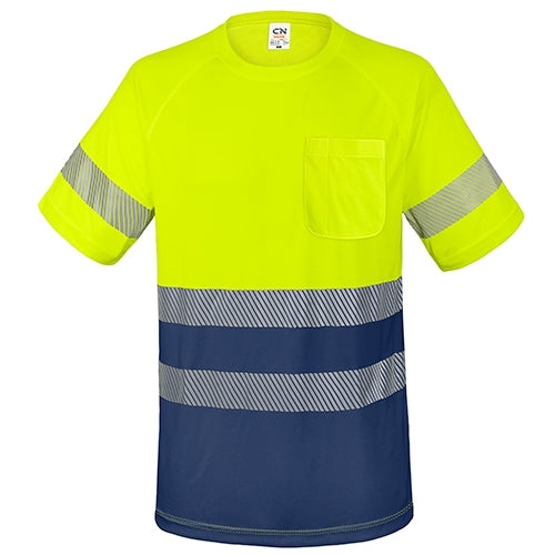 T-SHIRT COM BOLSO E FAIXAS REFLETIVAS "ELÁST"