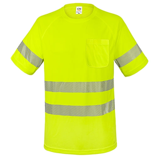 T-SHIRT COM BOLSO E FAIXAS REFLETIVAS "ELÁST"