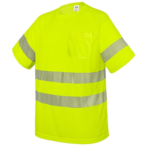 T-SHIRT COM BOLSO E FAIXAS REFLETIVAS "ELÁST"