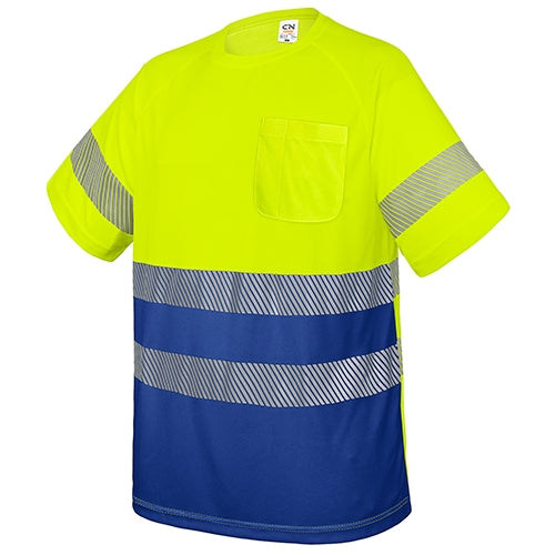 T-SHIRT COM BOLSO E FAIXAS REFLETIVAS "ELÁST"
