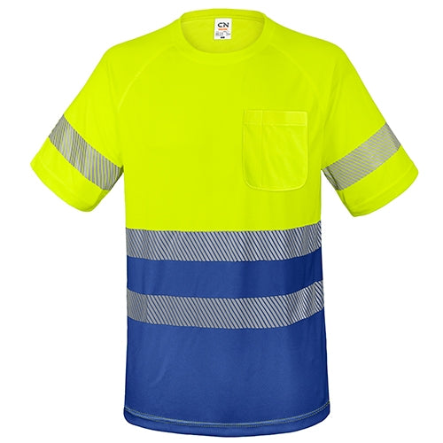 T-SHIRT COM BOLSO E FAIXAS REFLETIVAS "ELÁST"