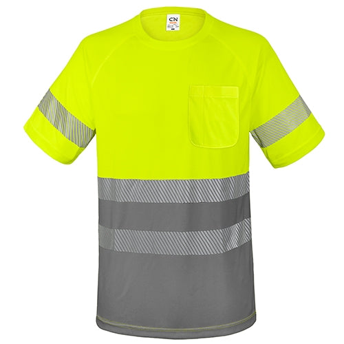 T-SHIRT COM BOLSO E FAIXAS REFLETIVAS "ELÁST"