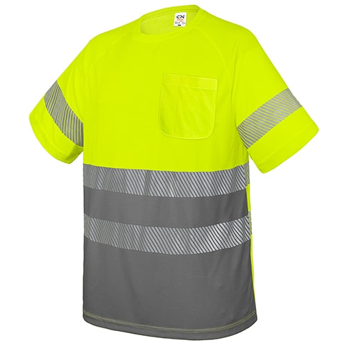 T-SHIRT COM BOLSO E FAIXAS REFLETIVAS "ELÁST"