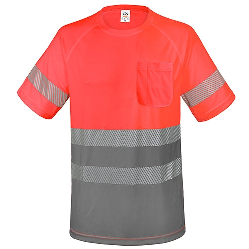 T-SHIRT COM BOLSO E FAIXAS REFLETIVAS "ELÁST"