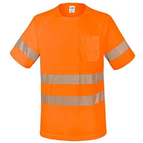 T-SHIRT COM BOLSO E FAIXAS REFLETIVAS "ELÁST"