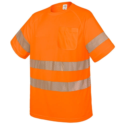 T-SHIRT COM BOLSO E FAIXAS REFLETIVAS "ELÁST"