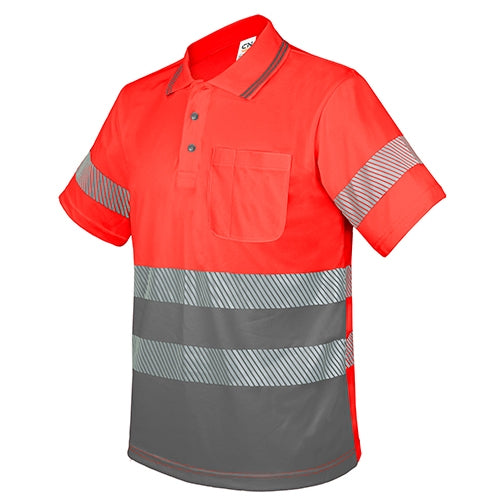 Polo com bolso e faixas refletoras elásticas “QVO”