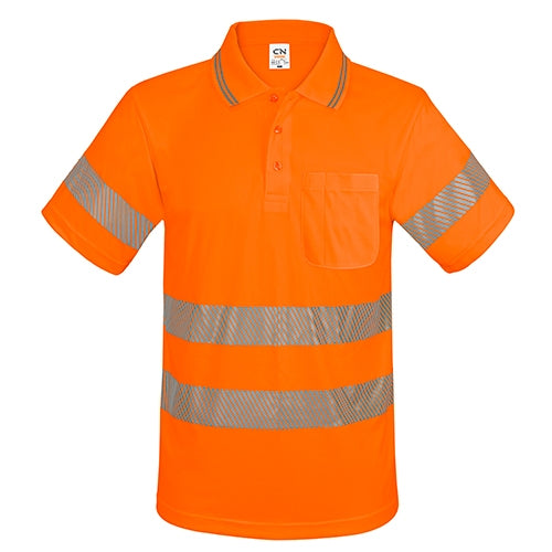 Polo com bolso e faixas refletoras elásticas “QVO”