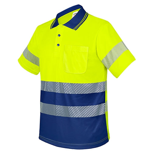 Polo com bolso e faixas refletoras elásticas “QVO”