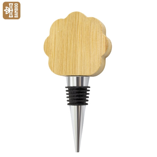 ABRIDOR DE GARRAFAS TAMPA DE BAMBU NATURAL "ÁSTER"