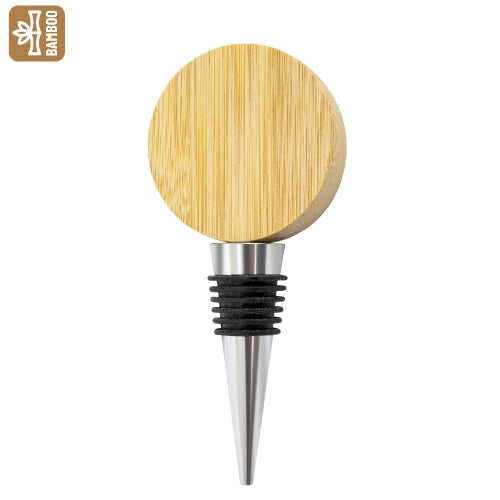 ABRIDOR DE GARRAFAS TAMPA DE BAMBU NATURAL "ALLIUM"
