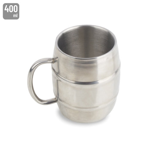 JARRA METAL INOXIDÁVEL DUPLA CAPA 400ML "OLOF"