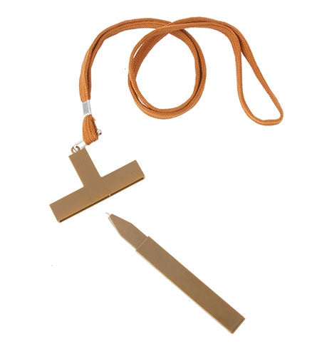 CANETA COM LANYARD CRUZ "MISAL"