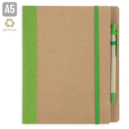 CADERNO A5 CARTAO RECICLADO