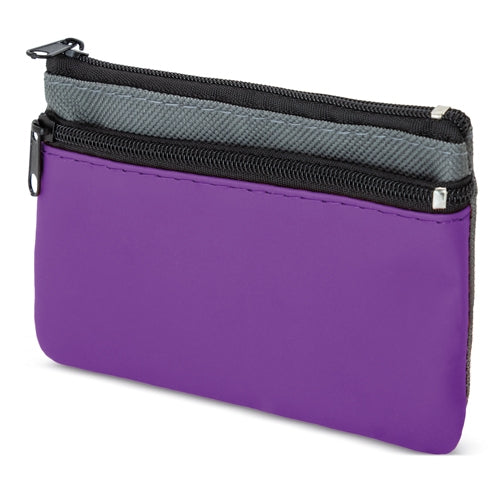 PORTA MOEDAS 2 ZIPPERS "DUBLE"