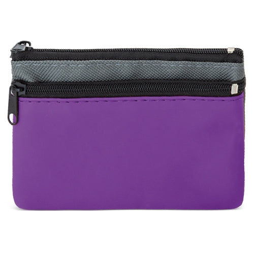 PORTA MOEDAS 2 ZIPPERS "DUBLE"