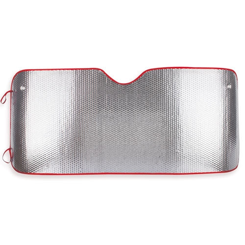 PARA-SOL METÁLICO PARA CARRO, DUPLA FACE REBORDO VERMELHO