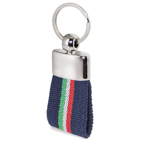PORTA-CHAVES CINTO BANDEIRA ITALIA MARINHO "DEREX"