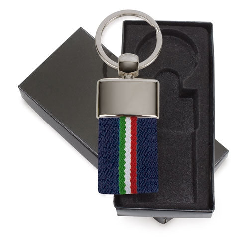PORTA-CHAVES CINTO BANDEIRA ITALIA MARINHO "DEREX"