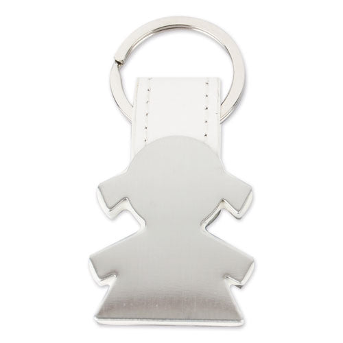 PORTA-CHAVES METALICO FORMA MENINA "NASCA"