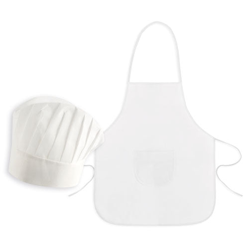 SET AVENTAL INFANTIL+CHAPÉU