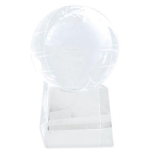 TROFEU VIDRO BOLA MUNDO "ORBE"