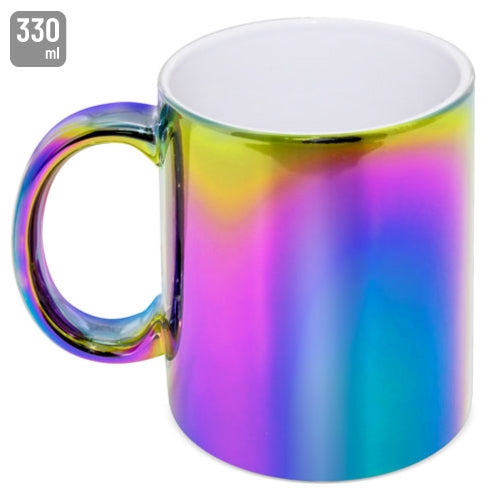 MUG CERAMICA METALIZ. MULTICOR