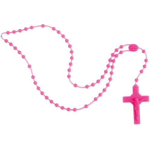 TERÇO EM SILICONE FUCSIA