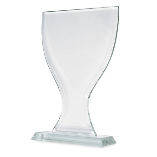 VIDRO TROFÉU FORMA “COPA”