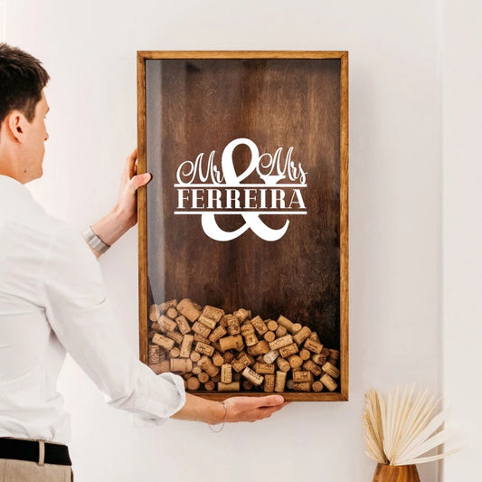 Moldura Rolhas Personalizada